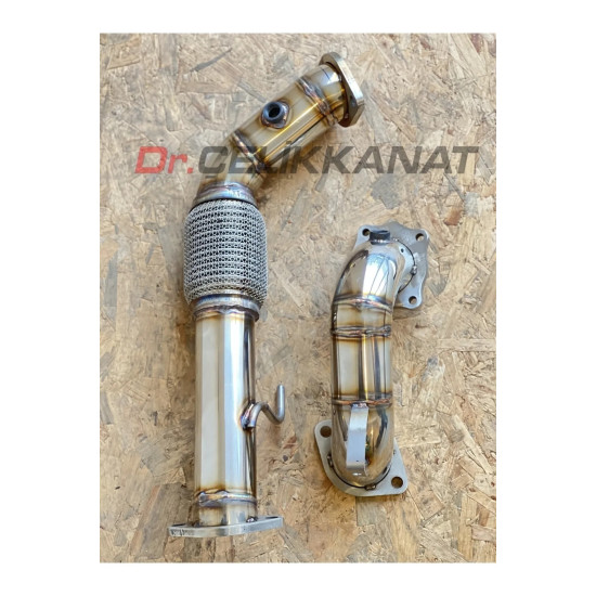 RBM MOTORSPORT  HYUNDAİ İ20N DOWNPİPE Uyumlu AND FLEXİPİPE