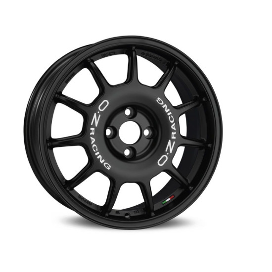 OZ RACING LEGGENDA 7X17 ET37 4X100 MATT BLACK WHITE LETTERING
