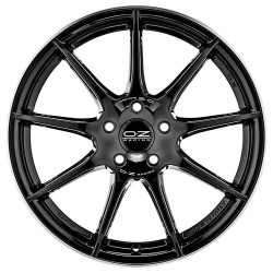OZ RACING VELOCE GT 8X18 5X112 ET35 GLOSS BLACK DIAMOND LIP SILVER LETTERING