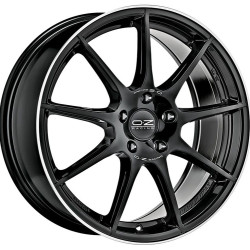 OZ RACING VELOCE GT 8X18 5X112 ET35 GLOSS BLACK DIAMOND LIP SILVER LETTERING